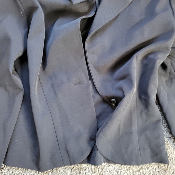Women’s Black Helene Blake Button Blazer Jacket Shouler Pads - Size 9/10 - Picture 6 of 9